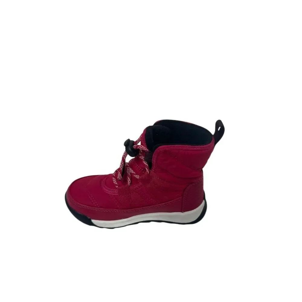 Sorel Whitney II Kids Pink Winter Boots Size 9 Waterproof Lace-Up